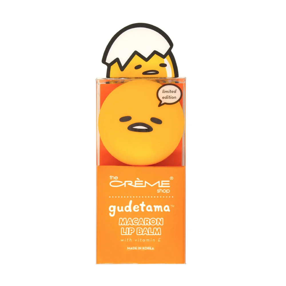 The Creme Shop X Sanrio X Gudetama Macaron Lip Balm - Peach Gummies - Image 3