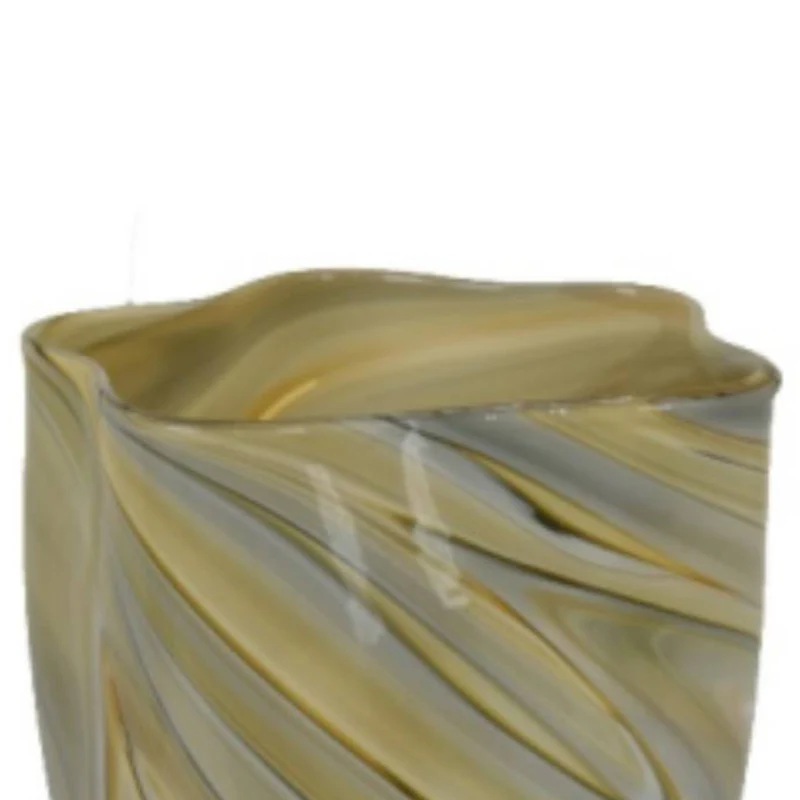 Three Hands 13.50" Cylindrical Vase - Tan - Image 2