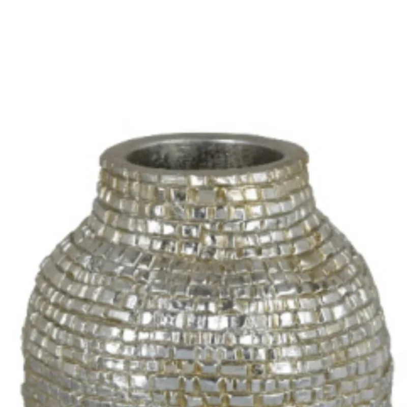 Three Hands 14.75" Oval Vase - Silver - Image 2