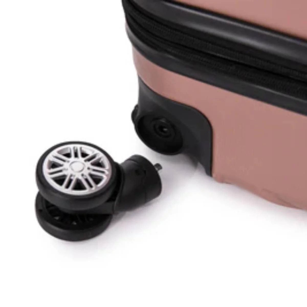 Toscano Prodigio 20" Carry On Hardside Luggage Suitcase - Rose Gold - Image 6