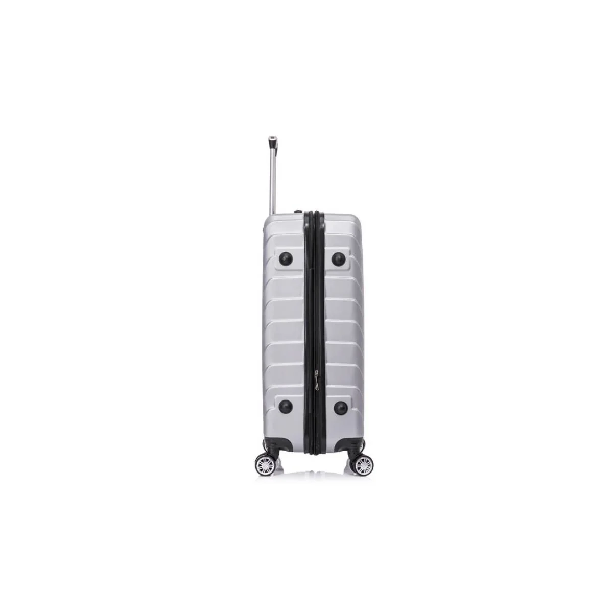 Toscano Prodigio 20" Carry On Hardside Luggage Suitcase - Titanium Silver - Image 2