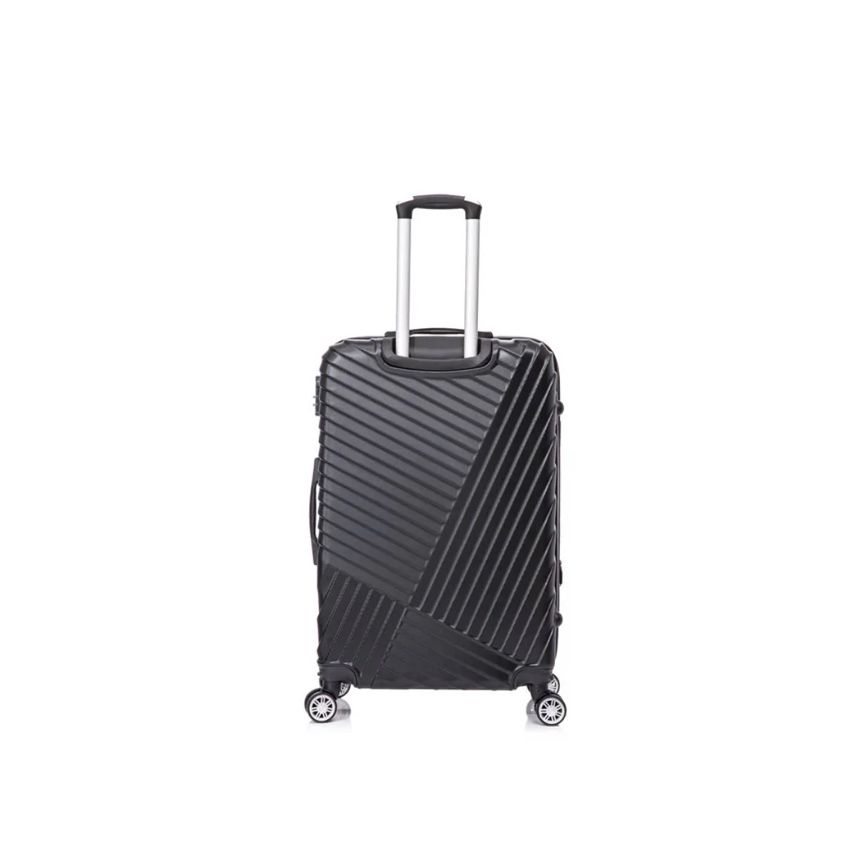 Toscano Prodigio 28" Hardside Spinner Wheel Luggage Suitcase - Jet Black - Image 3