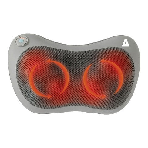 TRAKK Shiatsu Back and Shoulder Neck Heated Full Body Massager Pillow - Silver - Image 2
