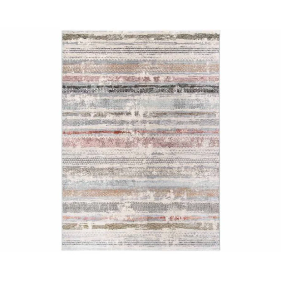 Tufan 5' 3" x 7' 7" Ardal-01 Power Loomed Rectangle Rug in Polyester and Polypropylene - Multicolor