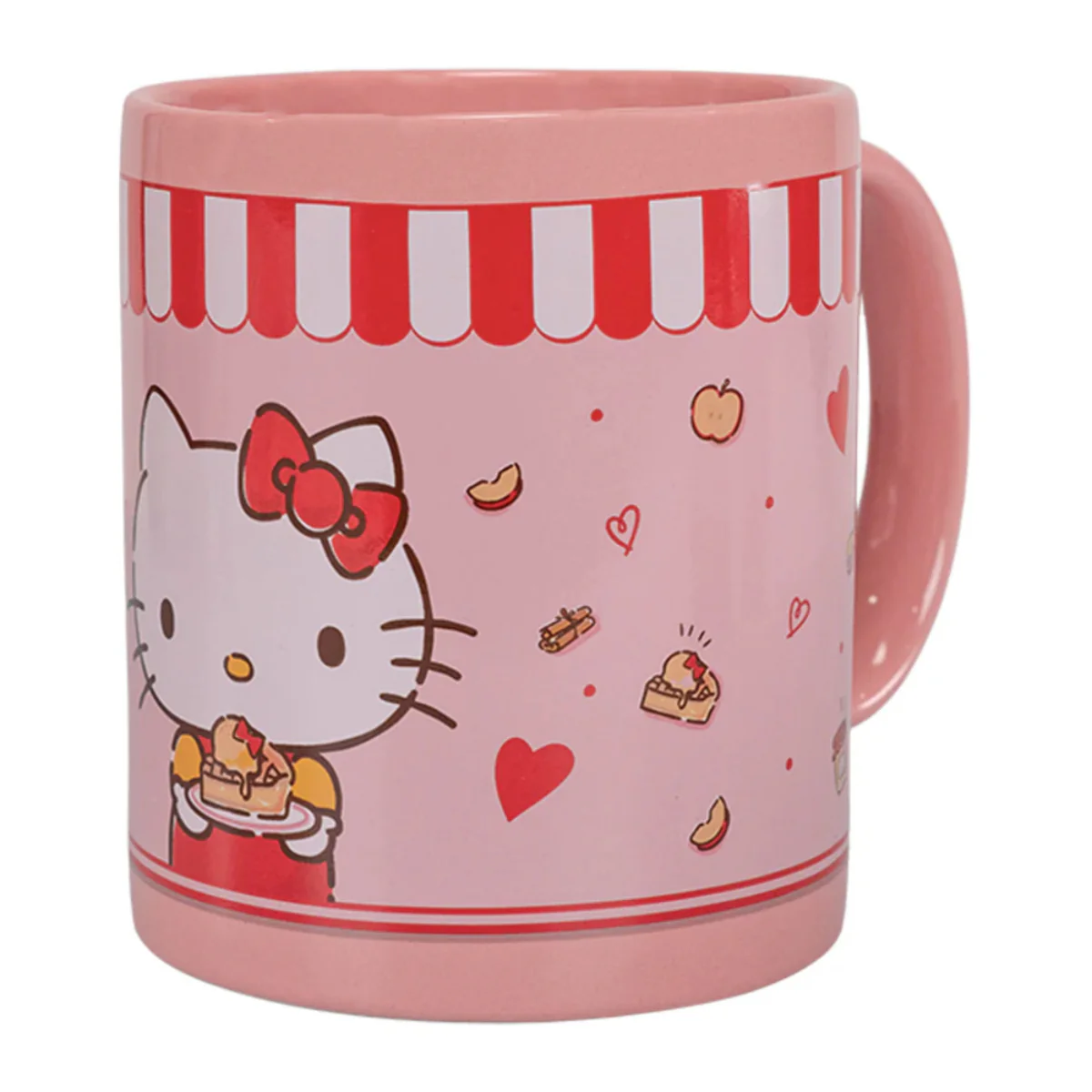 Uncanny Brands CM3KITHK1 Hello Kitty Single Cup Coffee Maker Gift Set with 2 Mugs - Peach - Image 3