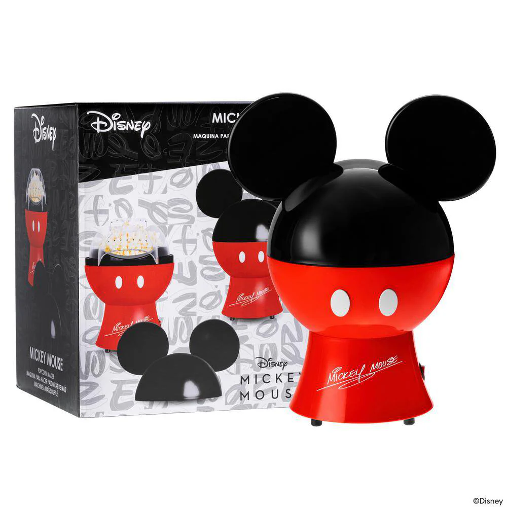 Uncanny Brands POPDIMMM1 Disney Mickey Mouse Popcorn Maker - Red/Black - Image 3