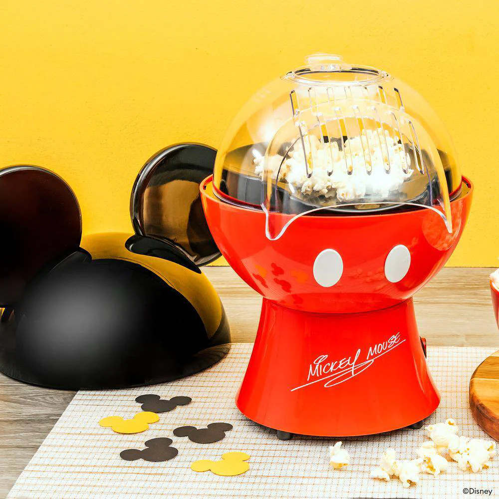 Uncanny Brands POPDIMMM1 Disney Mickey Mouse Popcorn Maker - Red/Black - Image 5