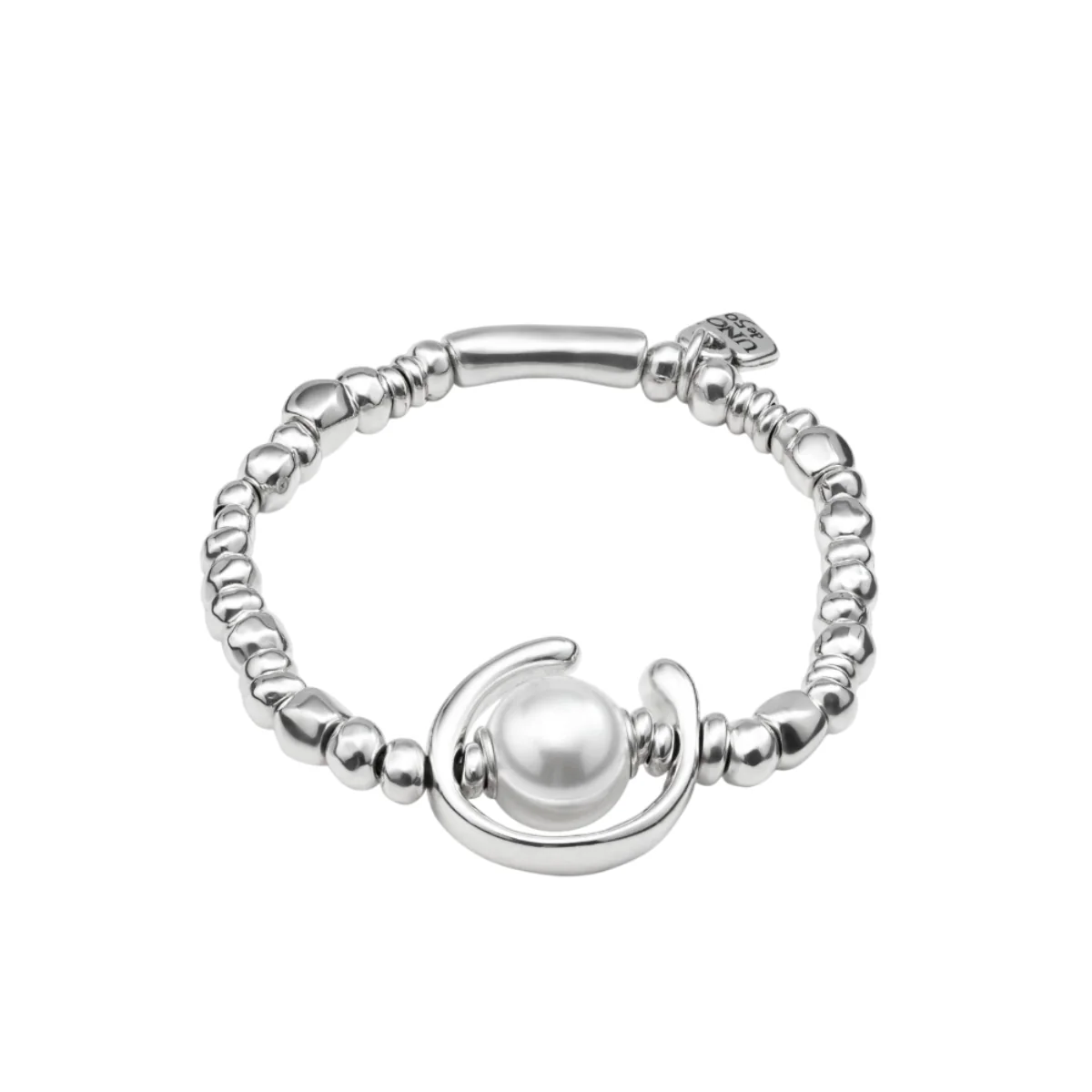 UNOde50 Another Round, Oh Oh Oh...! Women's White Pearl Shell Bracelet in Sterling Silver - Plating over Metal - Image 4