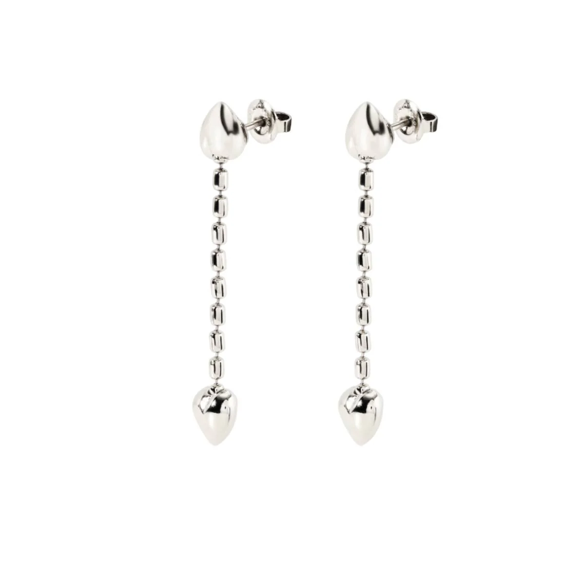 UNOde50 Beloved Women's Small Hearts Earrings in Metal - Image 2