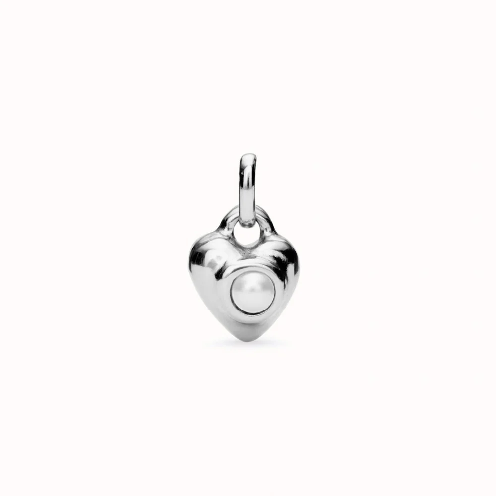 UNOde50 Hazte Unisex Faceted Crystal Heart Charm in Metal Alloy - Image 3