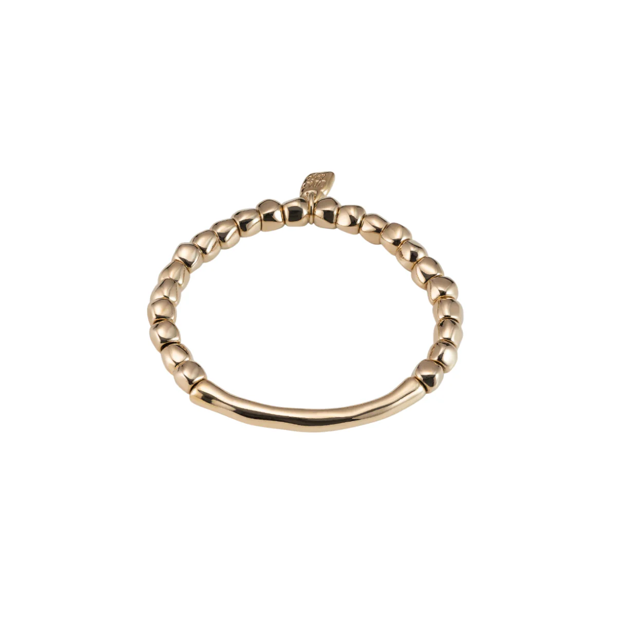 UNOde50 Journey Unisex Tubular Piece Beaded Stretch Bracelet in Metal - Image 5