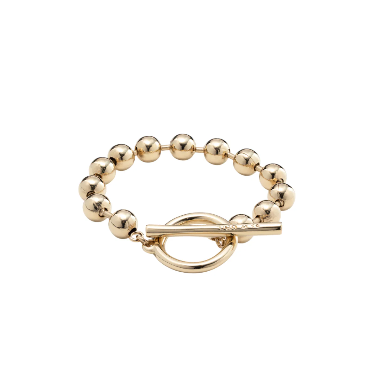 UNOde50 On/Off Unisex Beaded Bracelet in Metal - Image 4