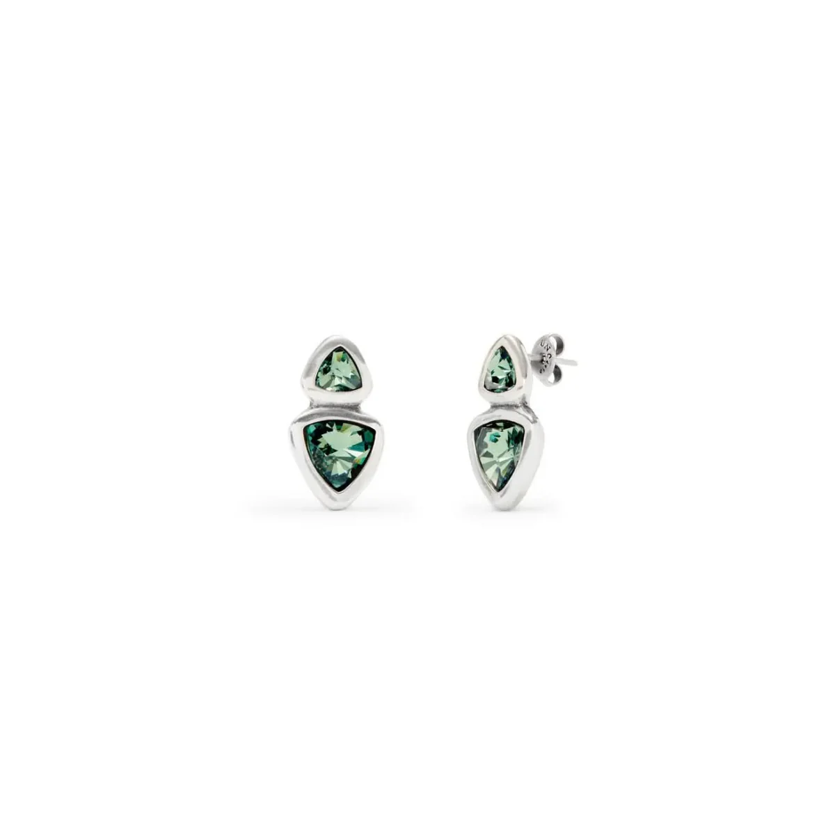 UNOde50 Ser Camaleonica Women's Green Crystal Earrings in Sterling Silver-Plating over Metal Alloy - Image 2