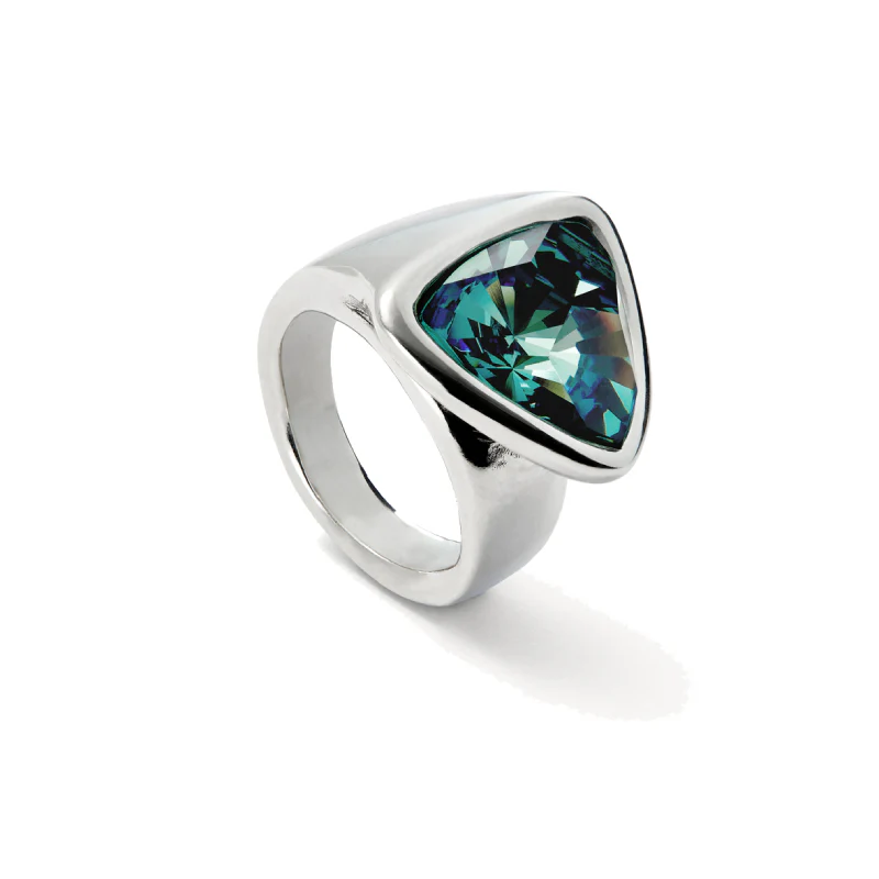 UNOde50 Ser Camaleonica Women's Green Crystal Ring in Sterling Silver-Plating over Metal - Image 4