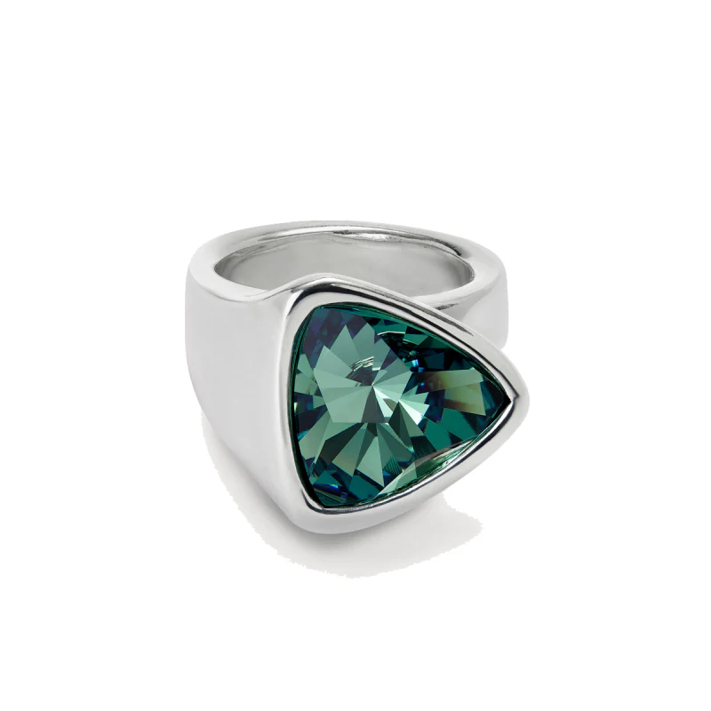 UNOde50 Ser Camaleonica Women's Green Crystal Ring in Sterling Silver-Plating over Metal - Image 8