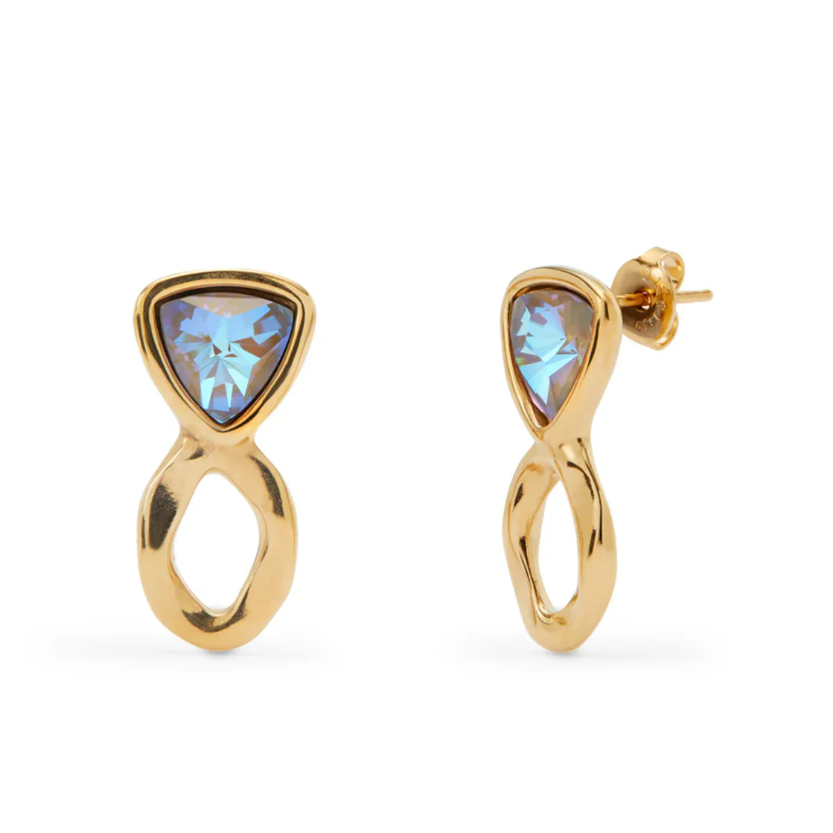UNOde50 Ser Camaleonica Women's Multicolored Crystal Earrings in 18K Yellow Gold-Plating over Metal Alloy - Image 2