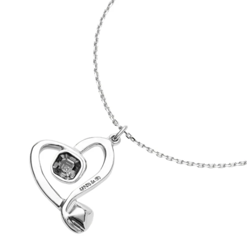 UNOde50 Ser Expresiva Women's Black Crystal Pendant Necklace in Metal Alloy - Image 2