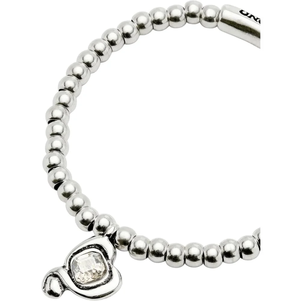 UNOde50 Ser Expresiva Women's Heart and Crystal Beads Bracelet in Sterling Silver-Plating over Metal Alloy - Image 6
