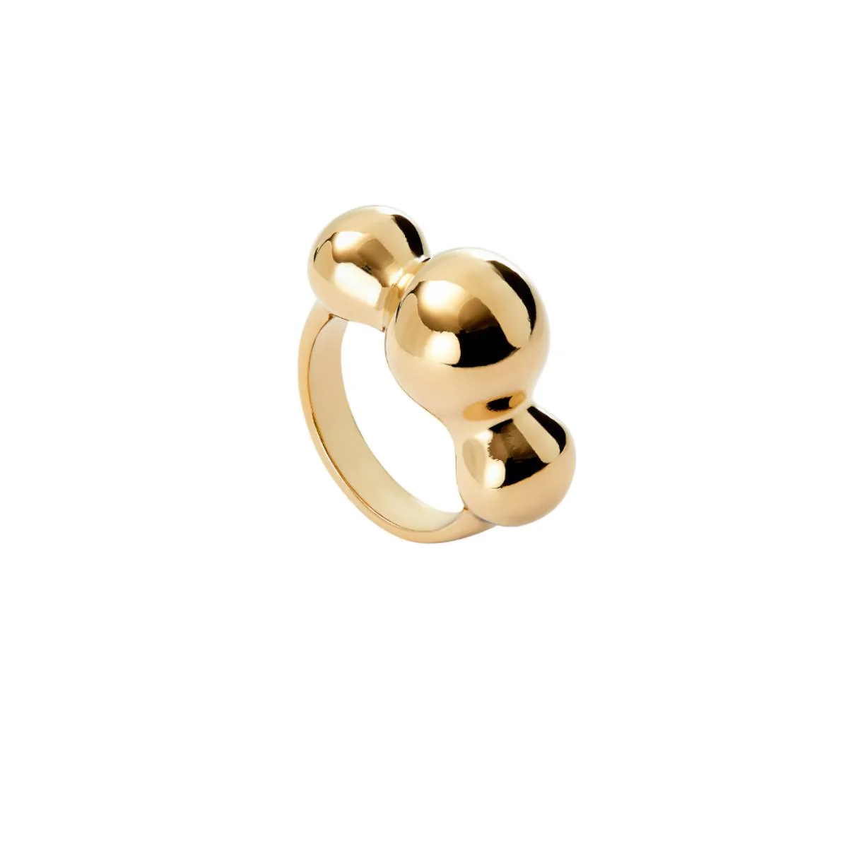 UNOde50 Ser Intrepida Unisex Three Central Beads Ring in Metal - Image 11