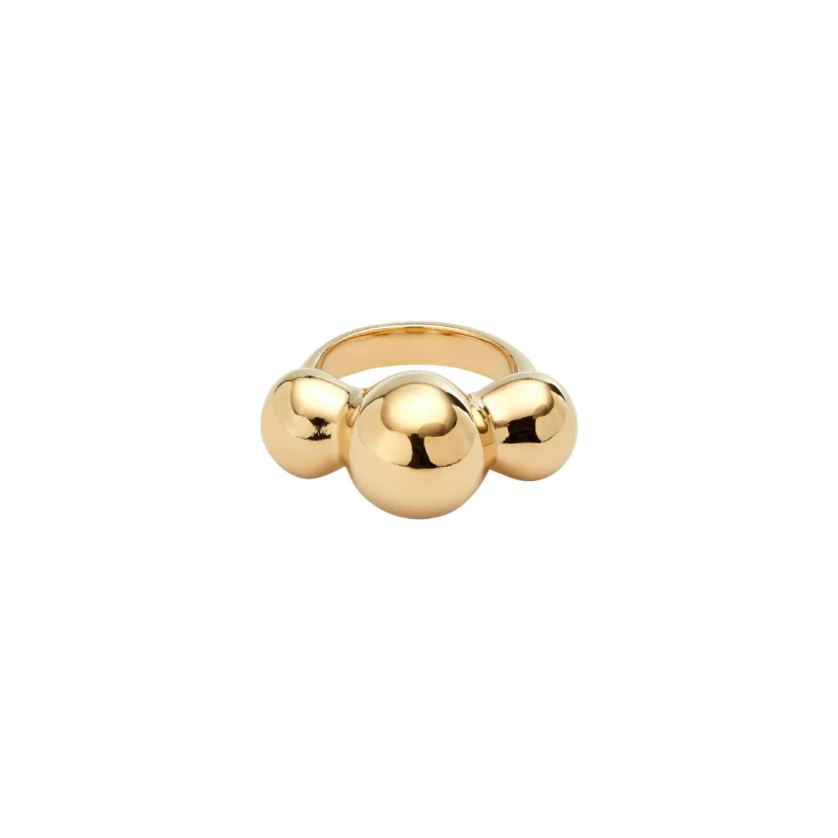 UNOde50 Ser Intrepida Unisex Three Central Beads Ring in Metal - Image 7