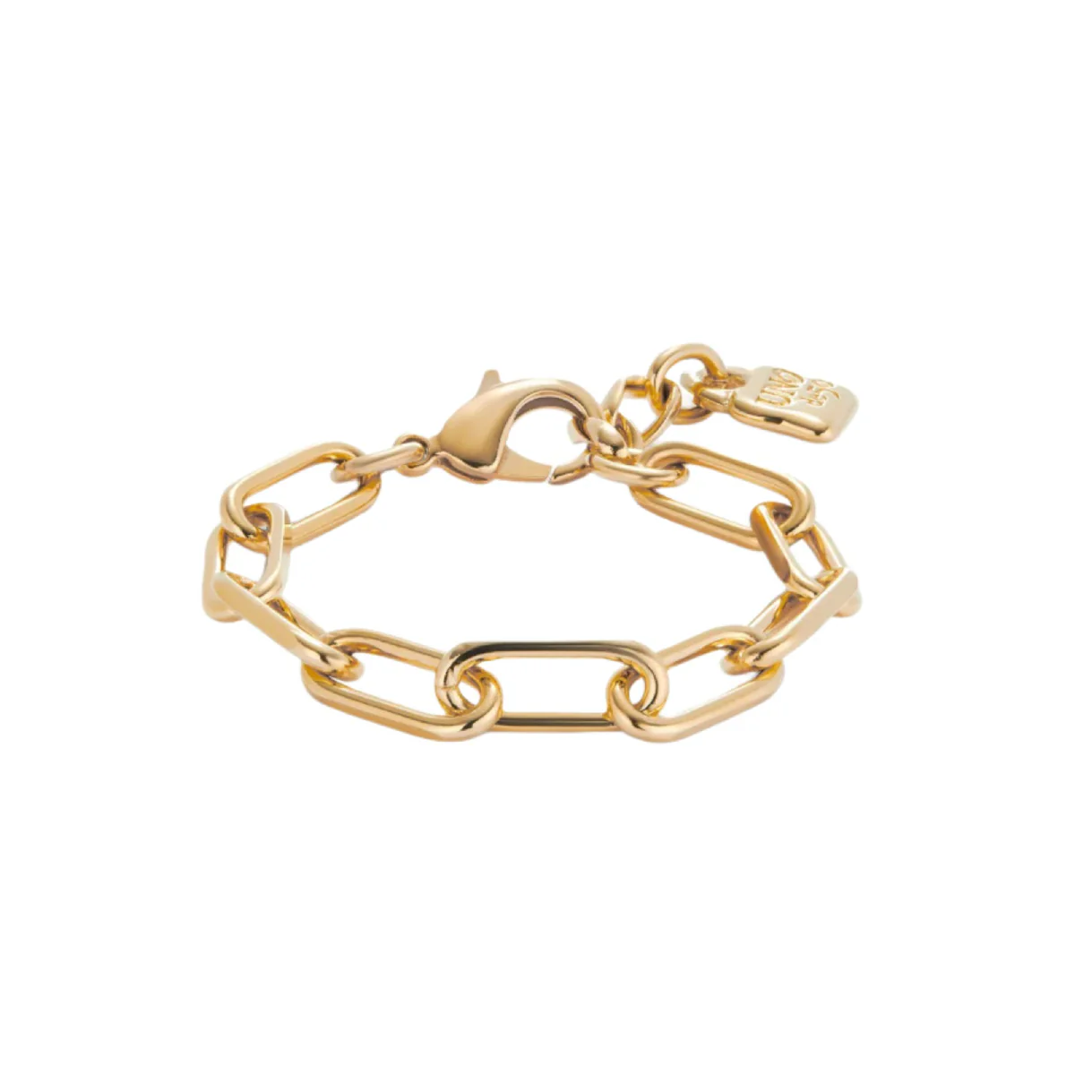 UNOde50 Ser Valiente Unisex Medium Rectangular Link Bracelet in Metal - Image 2