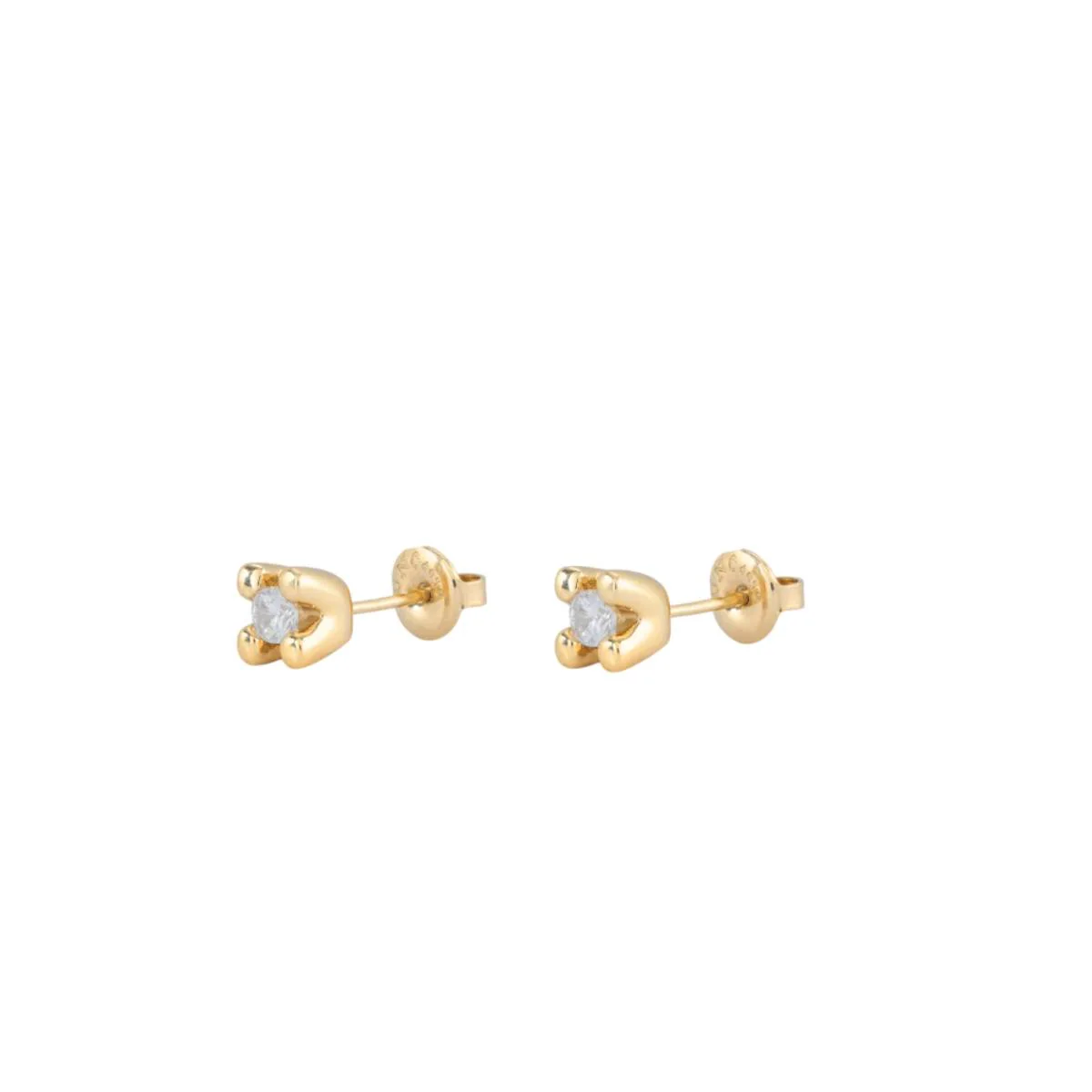 UNOde50 Spiritual Women's White Cubic Zirconia Stud Earrings in Metal - Image 5