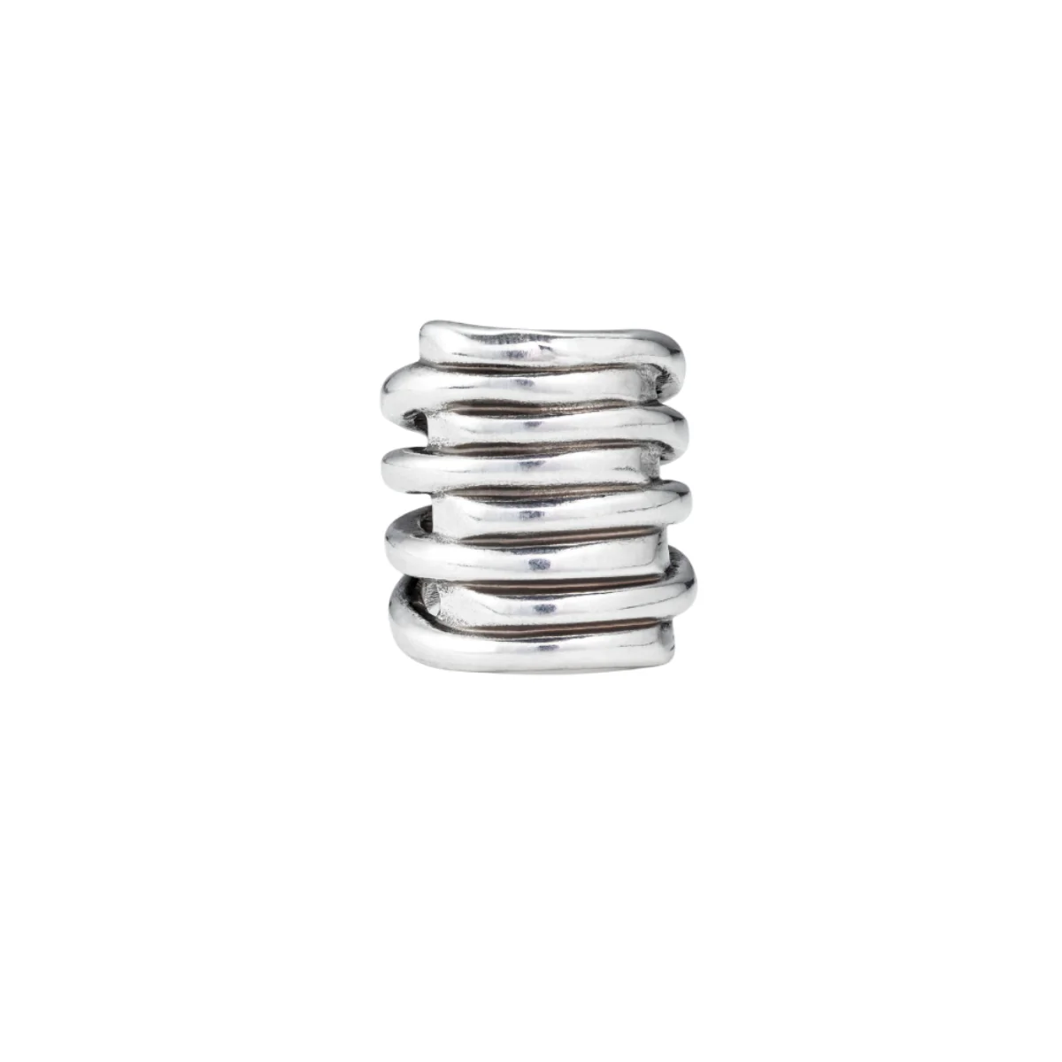 UNOde50 Tornado Women's Stacking Effect Ring in Metal - Image 5