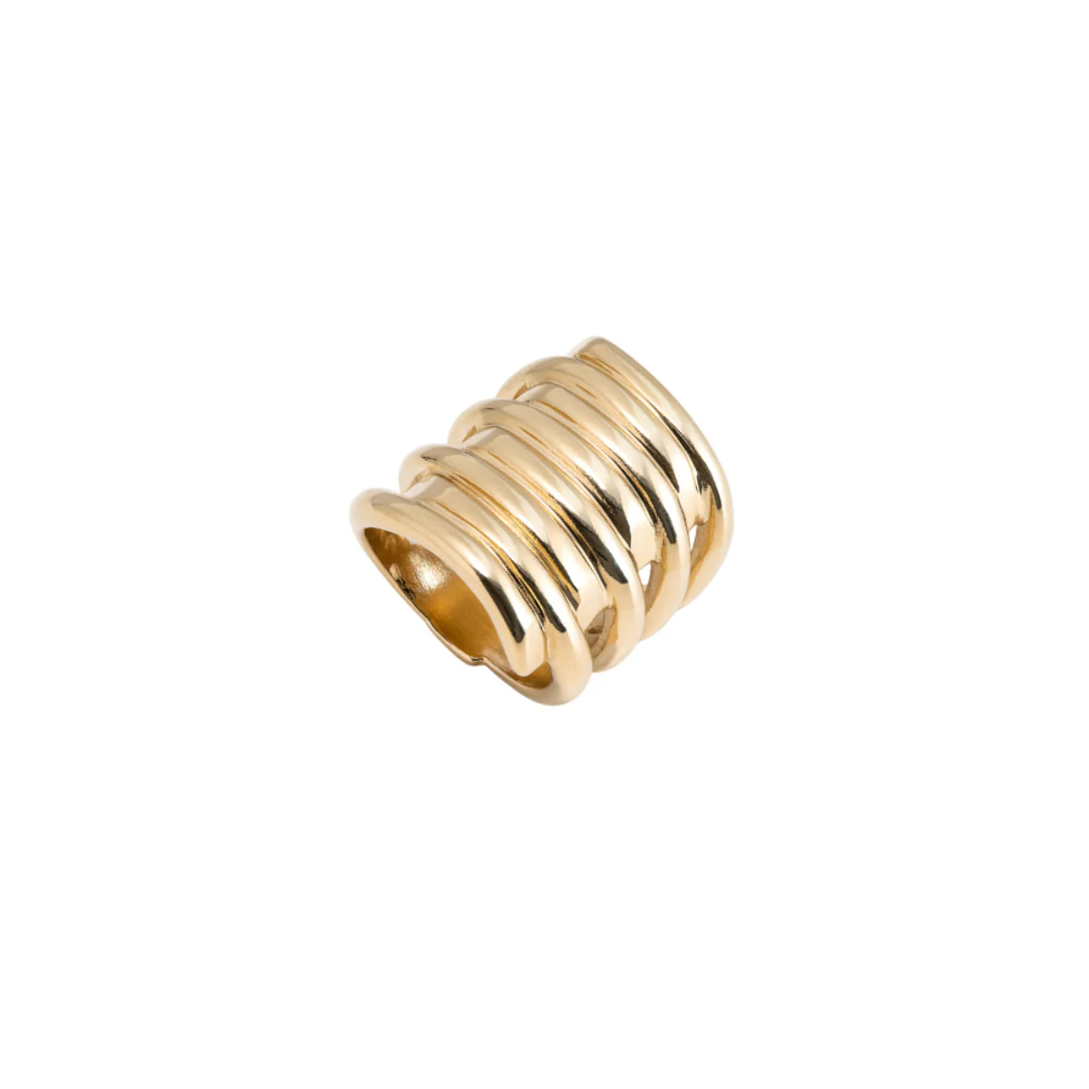 UNOde50 Tornado Women's Stacking Effect Ring in Metal - Image 8