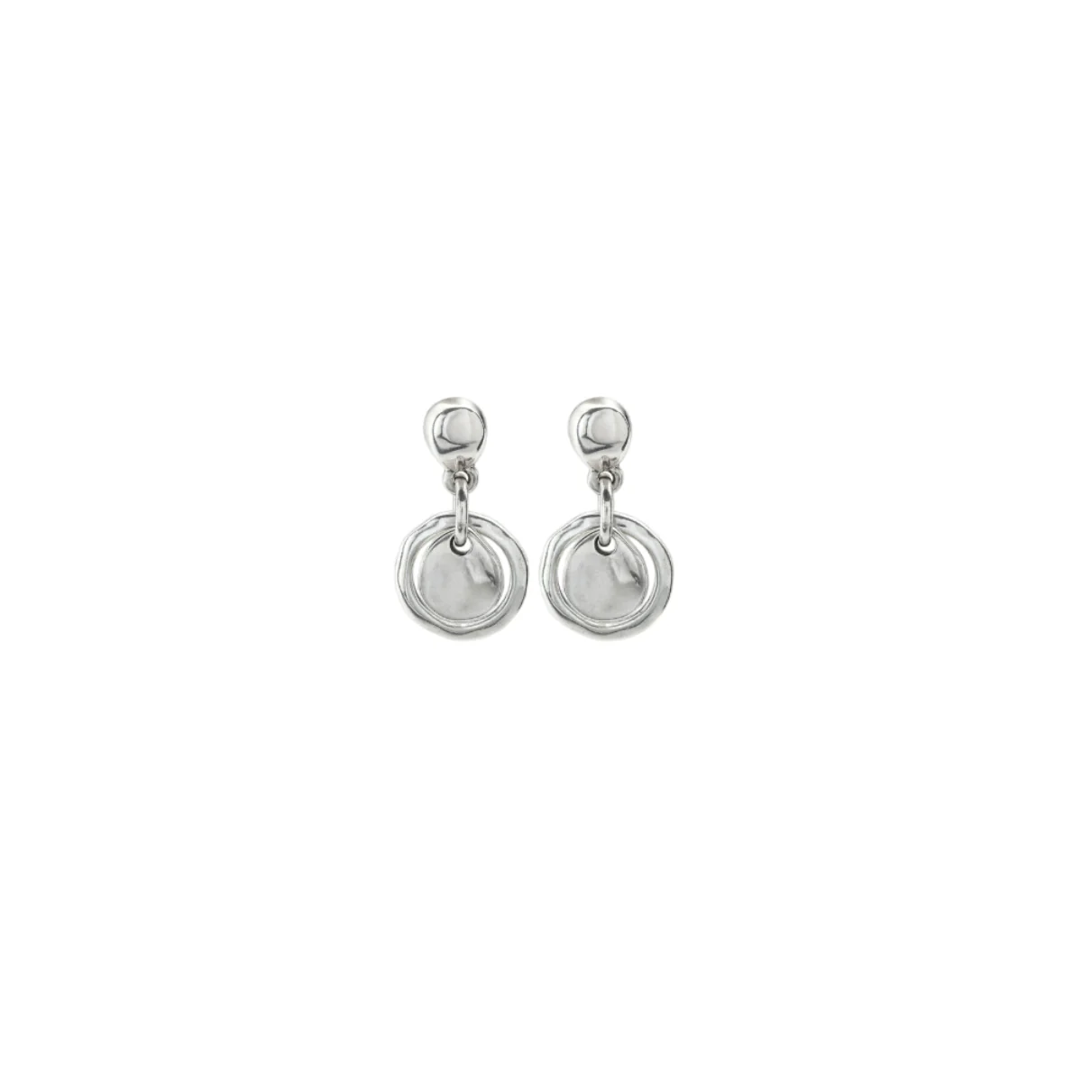 UNOde50 Women's Flake Earrings in Sterling Silver-Plating over Metal
