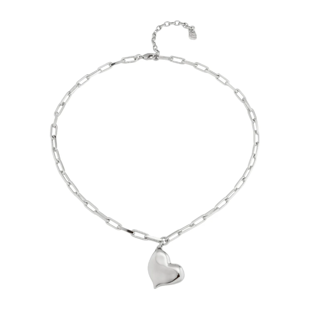UNOde50 Women's Short Link Heartbeat Necklace in Metal - Image 2