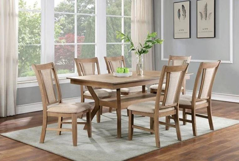 Upminster 7PC Dining set by Furniture of America - Image 2