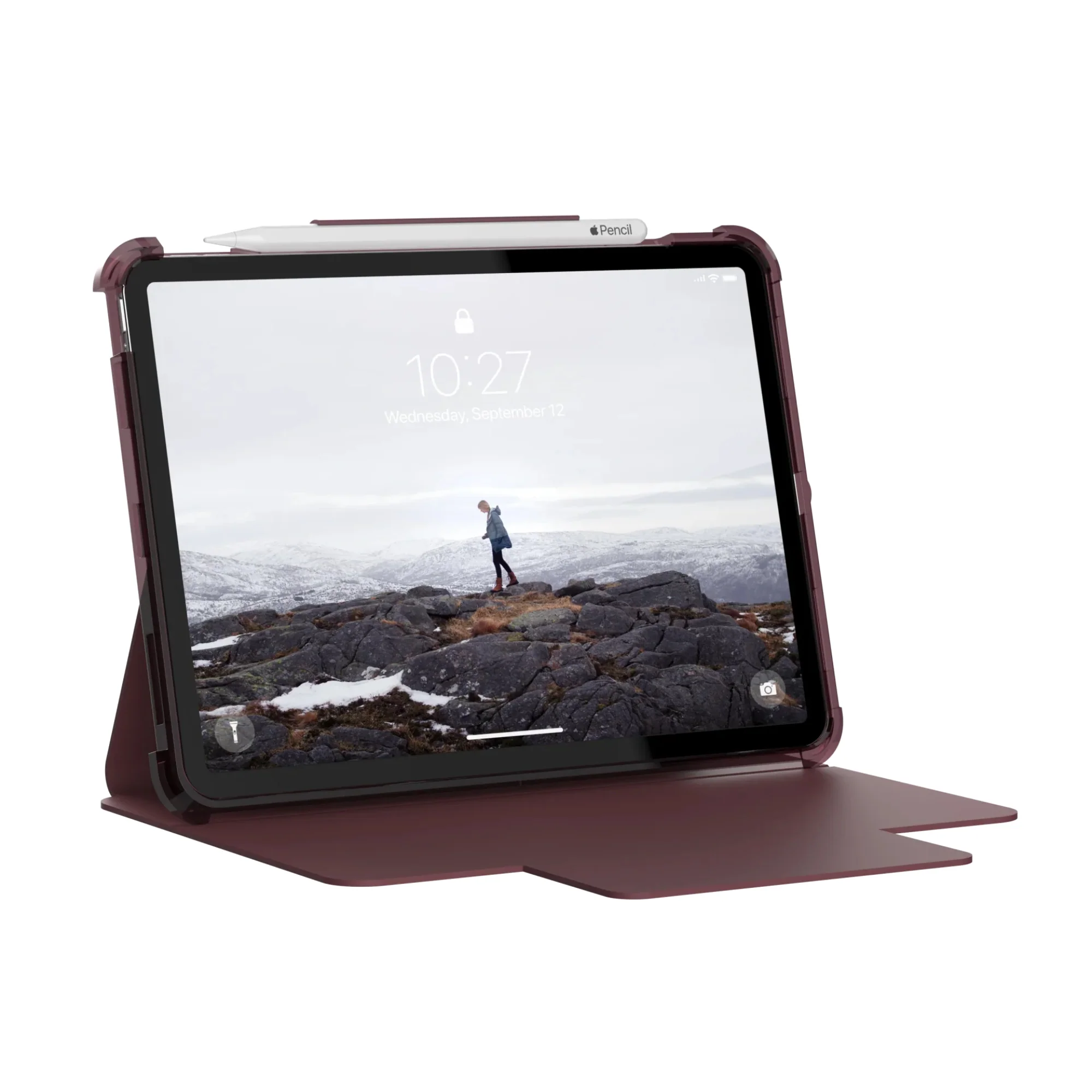 Urban Armor Gear Lucent Series iPad Pro 11" Case (2nd Generation), Aubergine/Dusty Rose - Image 6
