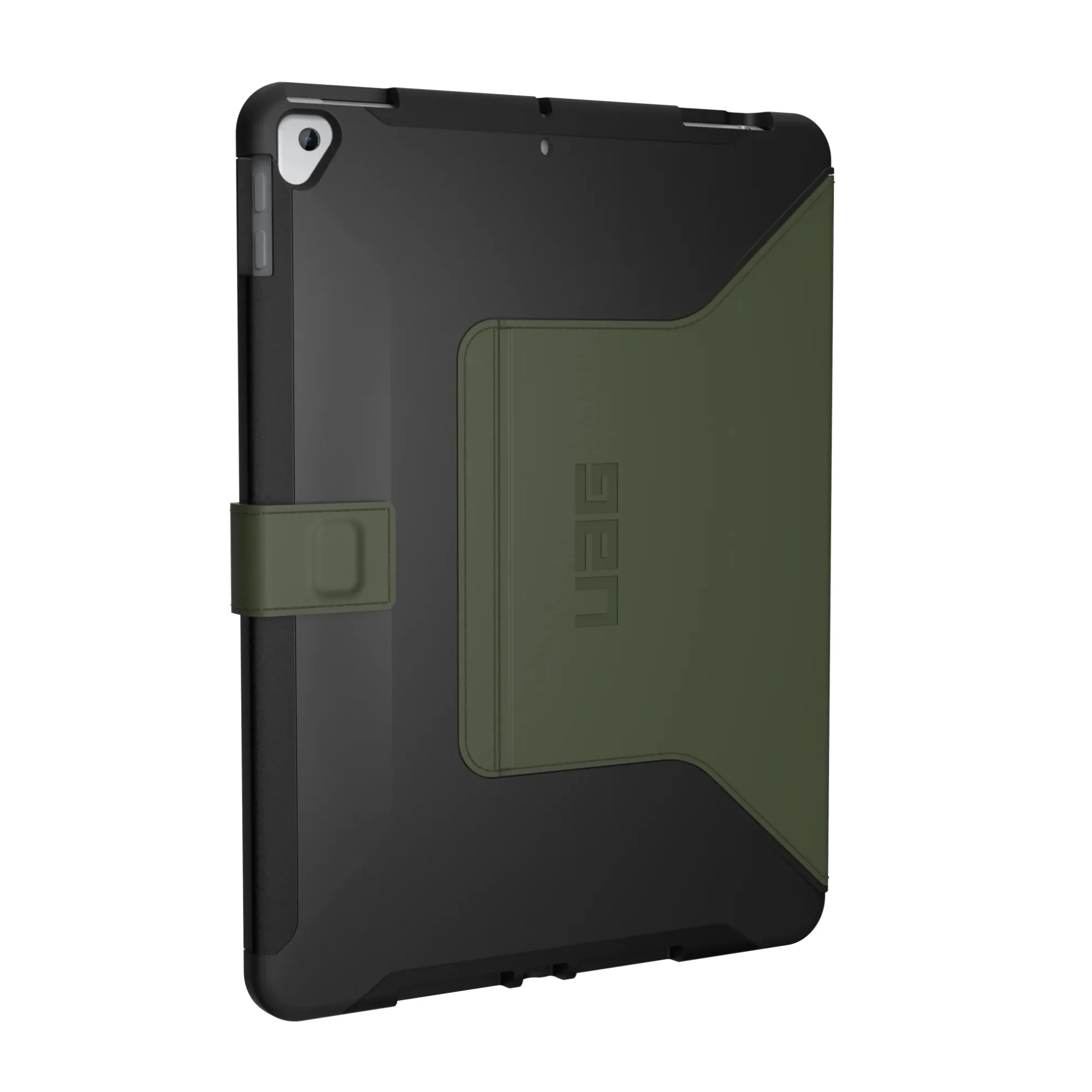 Urban Armor Gear Scout Series iPad 10.2" Folio Case (8th Generation), Black/Olive - Image 5