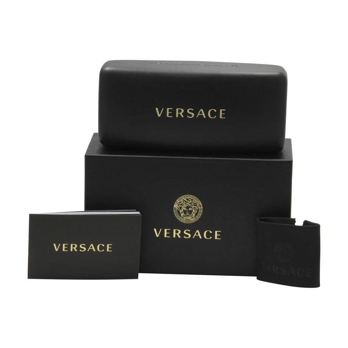 Versace Dark Grey Rectangular Men's Sunglasses - Image 4