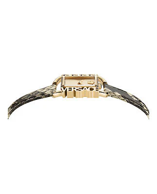 Versace Flair Women's 26mm Leather Strap Watch - Gold Dial - Image 2