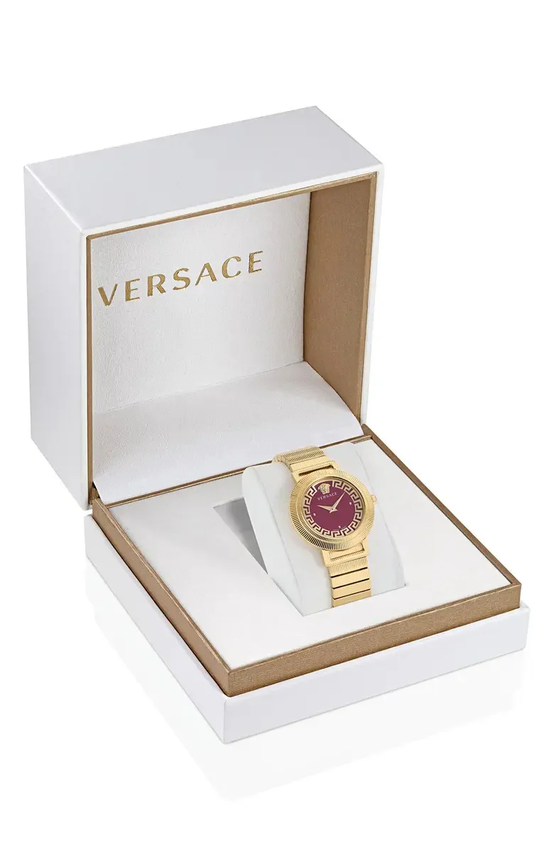 Versace Greca Women's 36mm Quartz Stainless Steel Bracelet Watch - Image 4