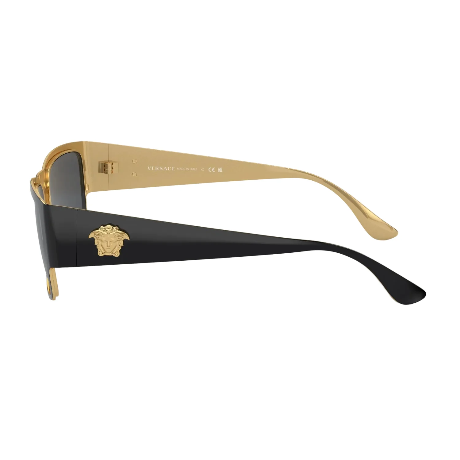 Versace Men's VE2262 Square Solid Color Sunglasses - Image 4