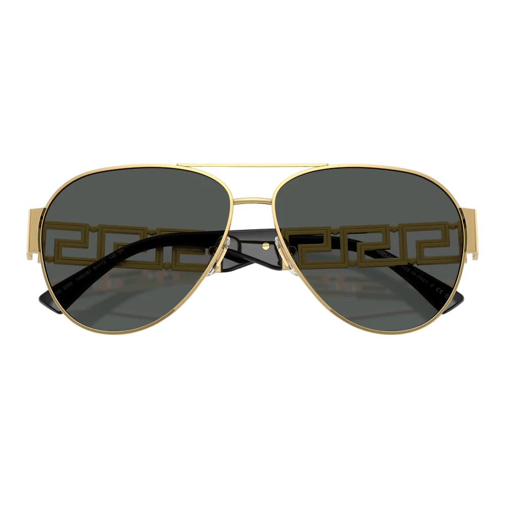 Versace VE2289 Men's Pilot Solid Color Sunglasses - Image 4