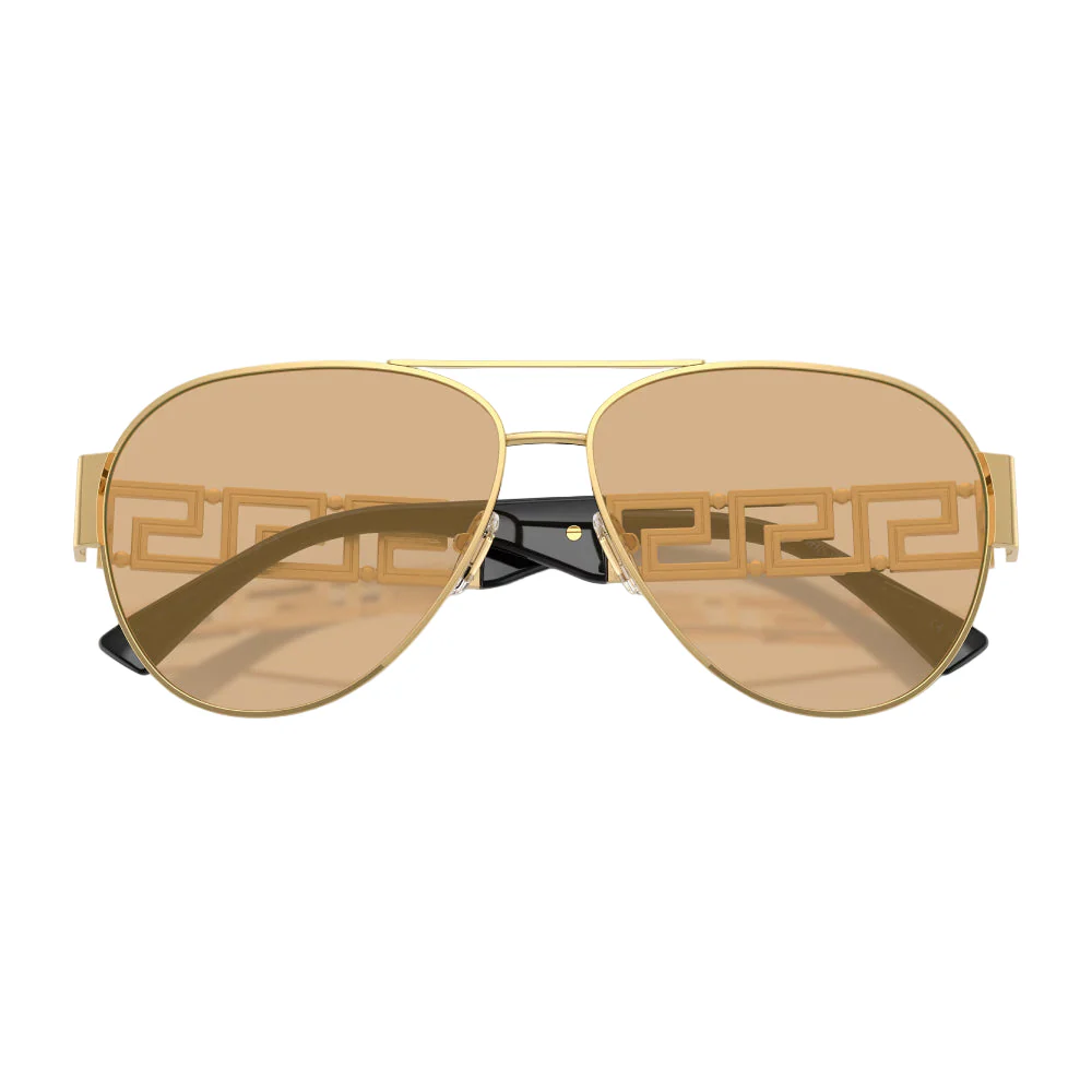 Versace VE2289 Men's Pilot Solid Color Sunglasses - Image 9