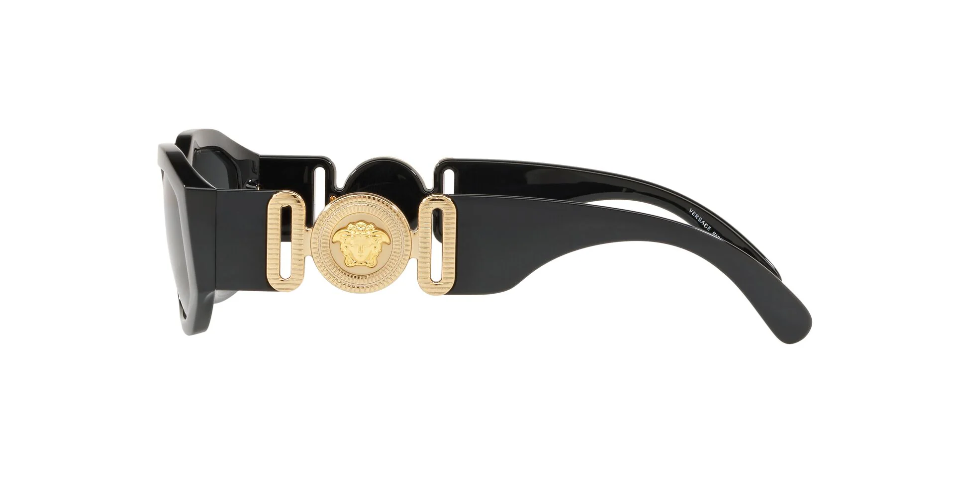 Versace VE4361 Sunglasses- Black/Grey/Gold - Image 3