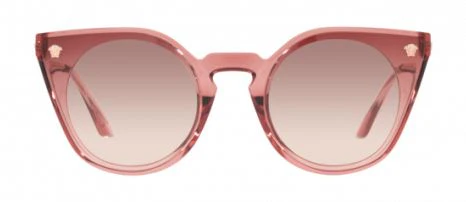 Versace VE4410 - Transparent Pink Clear Gradient Orange Sunglasses - Image 2