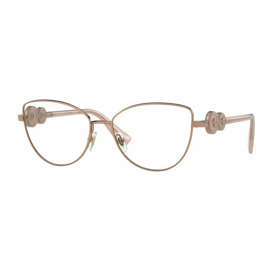 Versace Women's Cat Eye Eyeglasses, Rose Gold - Image 2