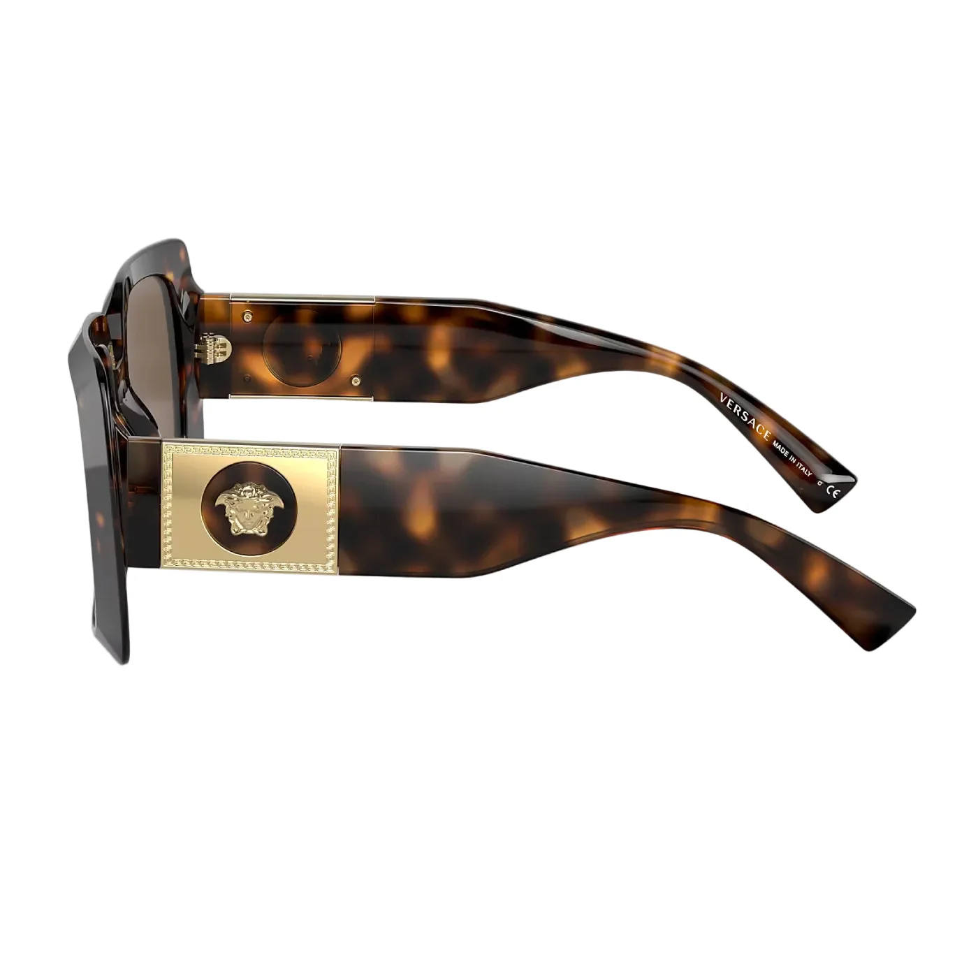 Versace Women's VE4405 Rectangle Havana Sunglasses - Image 4