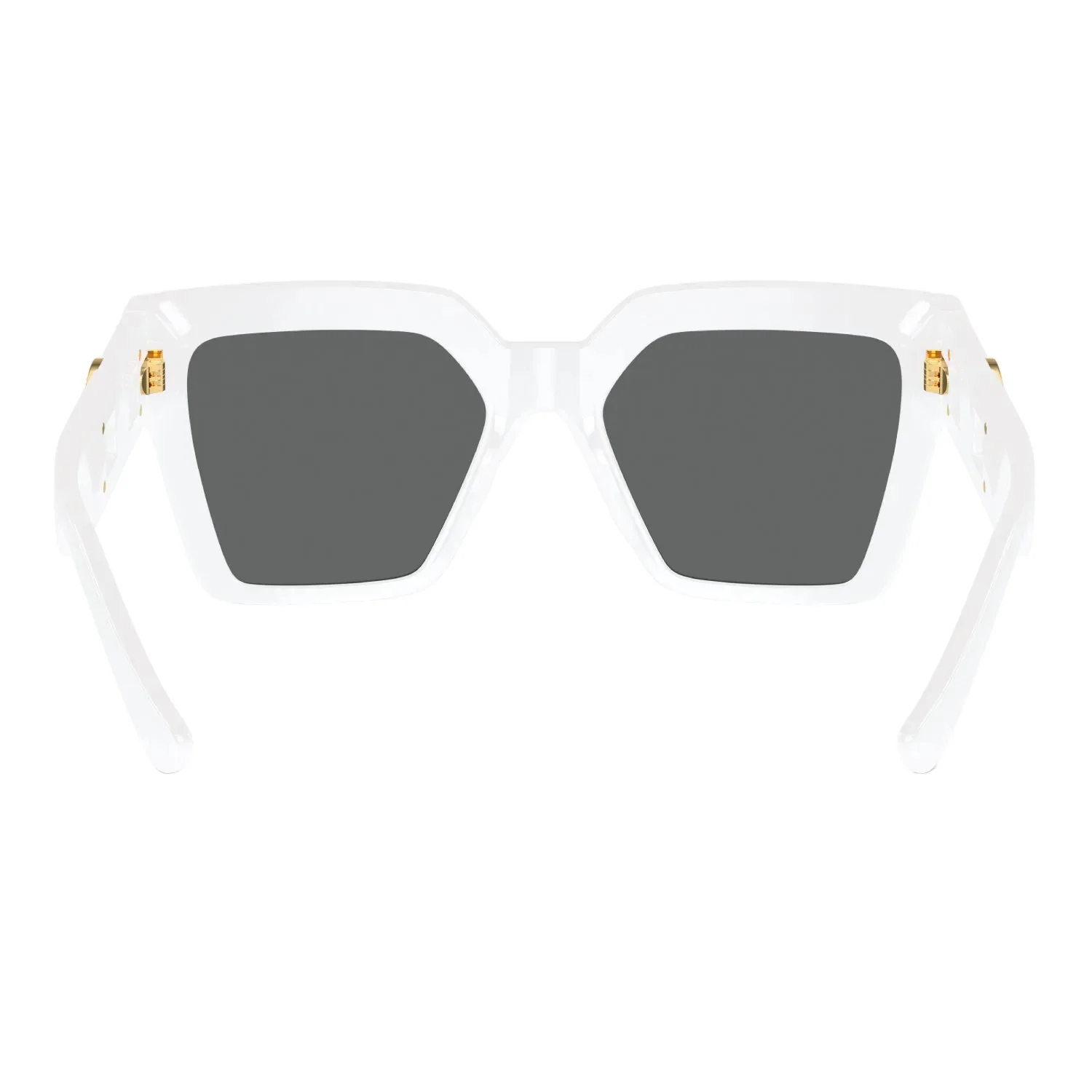 Versace Women's VE4458 Butterfly Solid Color Sunglasses	- White Gold - Image 5