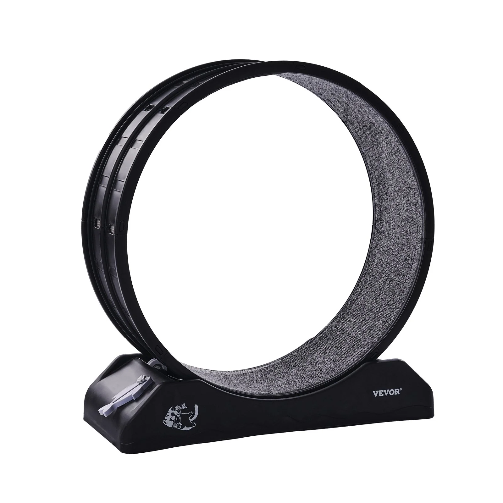 VEVOR Cat Exercise Wheel 31.5 in Large Indoor Cat Running Wheel Treadmill Black - Image 10