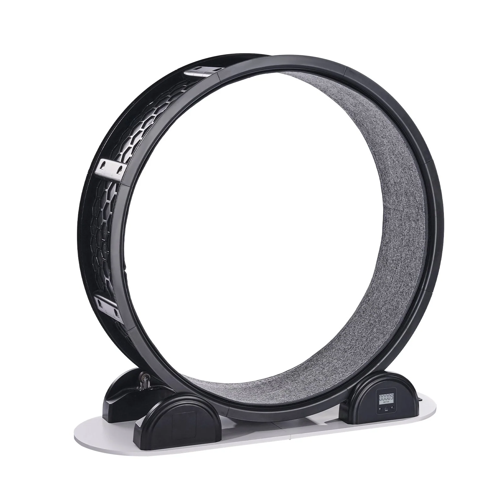 VEVOR Cat Exercise Wheel with Pedometer 40.8" Cat Treadmill for Pet Health Black - Image 10