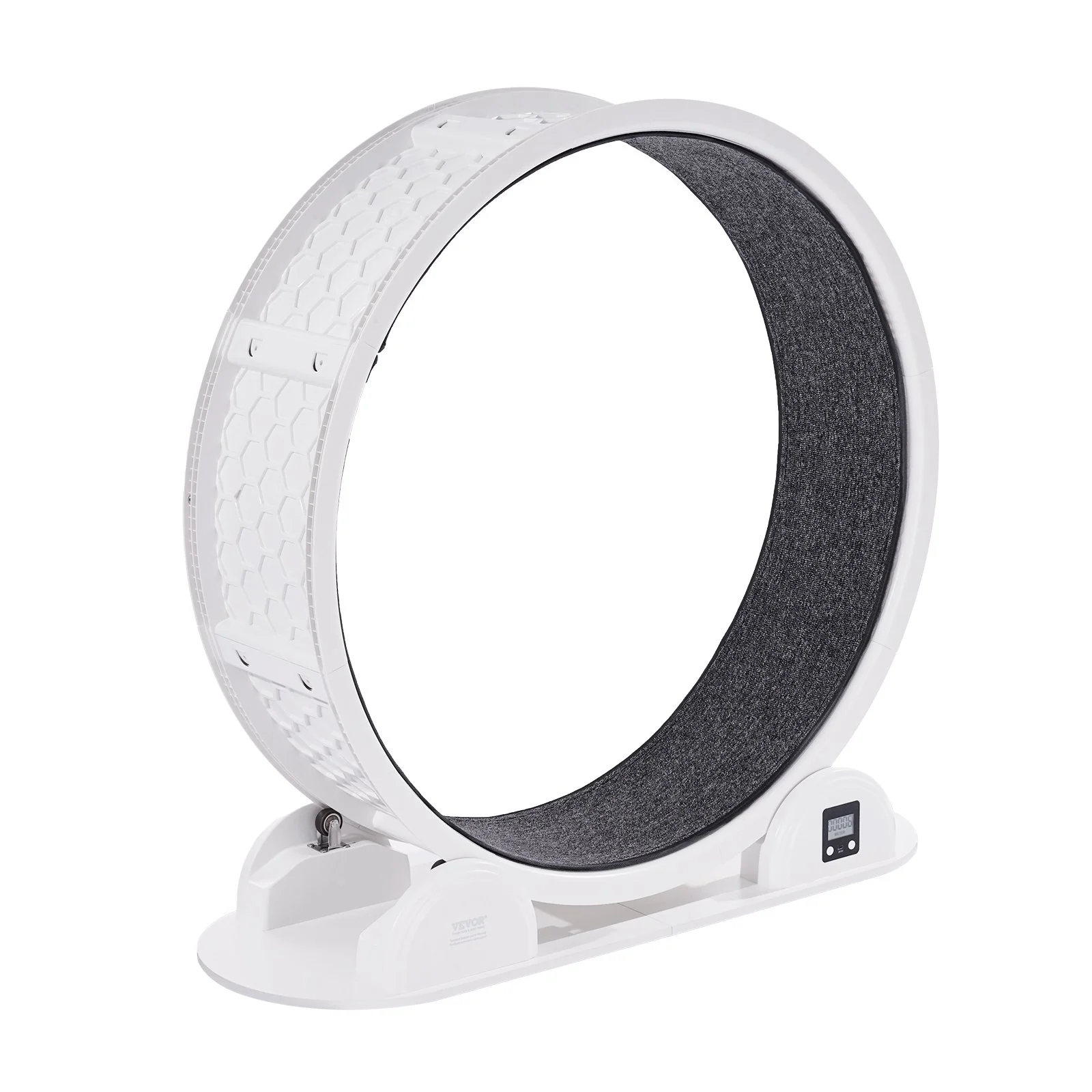 VEVOR Cat Exercise Wheel with Pedometer 40.8" Cat Treadmill for Pet Health White - Image 9