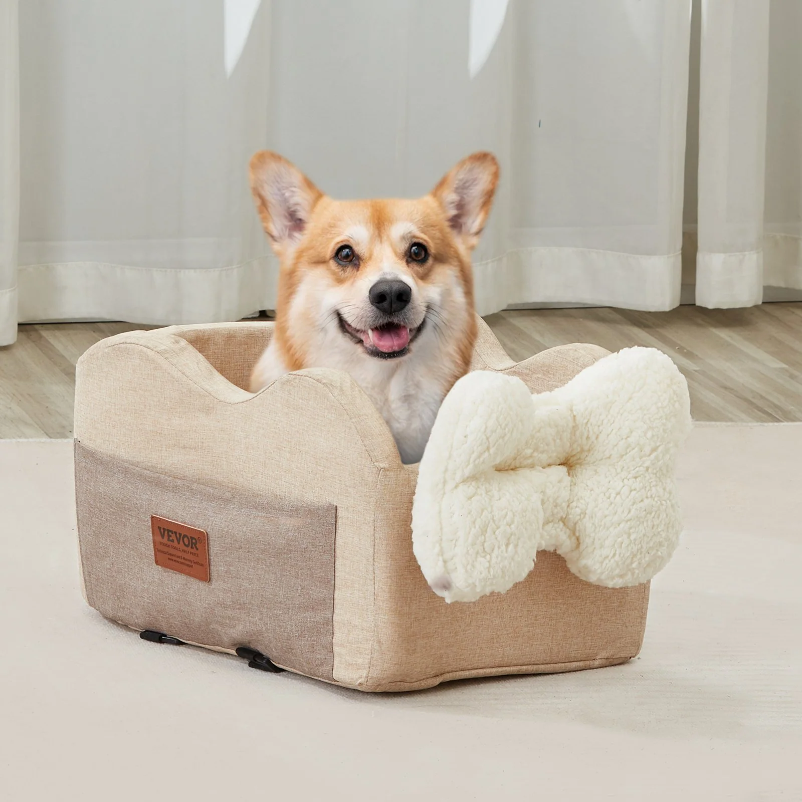 VEVOR Center Console Dog Car Seat Dog Booster Car Seat for Small Dog 8 lbs - Image 7