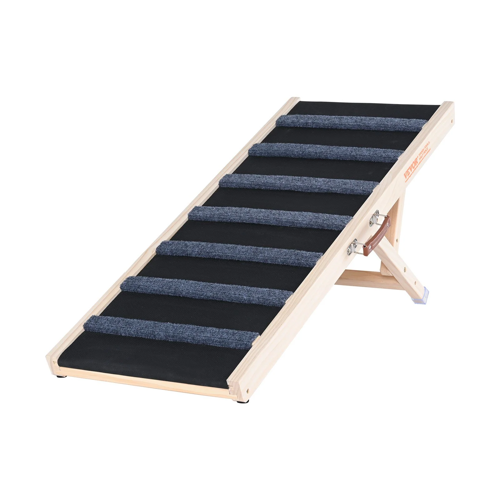 VEVOR Dog Ramp, Folding Pet Ramp for Bed, Adjustable Dog Ramp for Small, Large, Old Dogs & Cats, Wooden Pet Ramp with 39.3" Long Ramp, Adjustable from 15" to 22", Suitable for Couch, Sofa, Car - Image 10