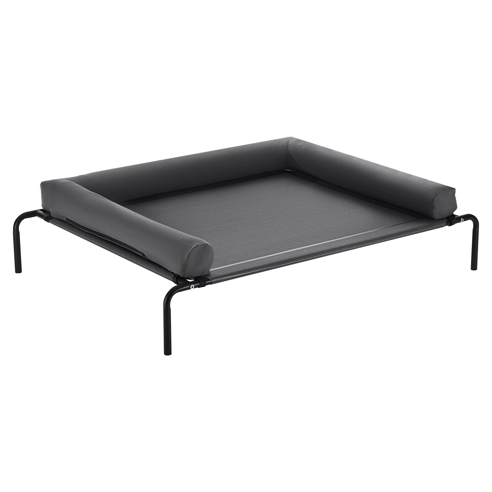 VEVOR Elevated Dog Bed for Large Dog Portable Raised Dog Cot with Pillow XL Gray - Image 10